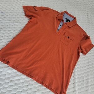 Banana Republic Men's Polo in Vibrant Orange